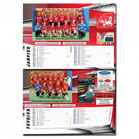 Calendrier Brochure 12 pages