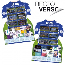 Calendrier Maillot recto-verso