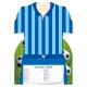 MAILLOT RAYURES COL V-RECTO-BA-FOOT