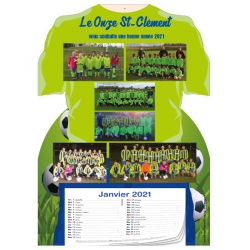 Calendrier Maillot avec bloc Ephéméride